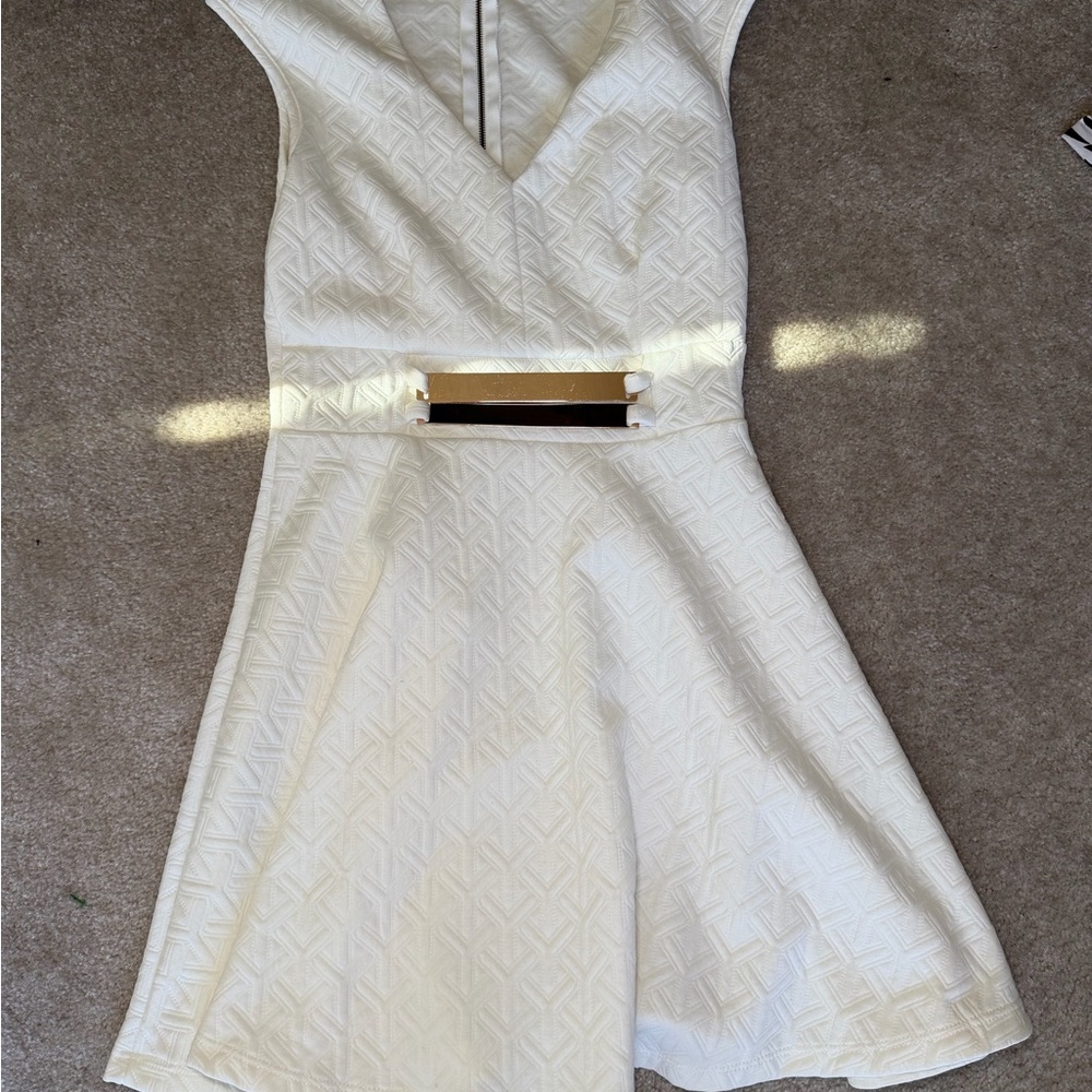 Alt B White Mini Dress - Picture 3 of 4